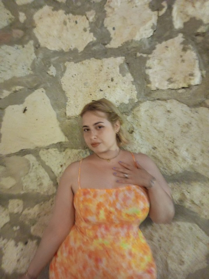 Turuncu Elbise - Görsel 5