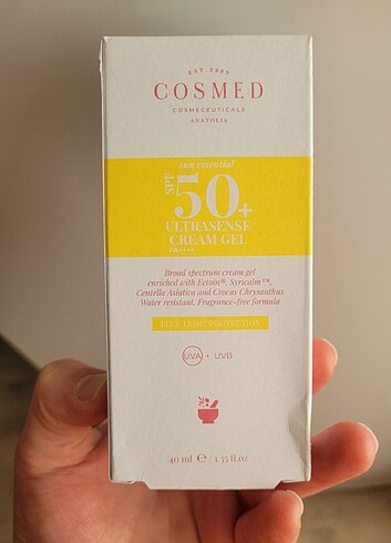 Cosmed Ultrasense Cream Gel Spf 50 + Güneş Kremi
