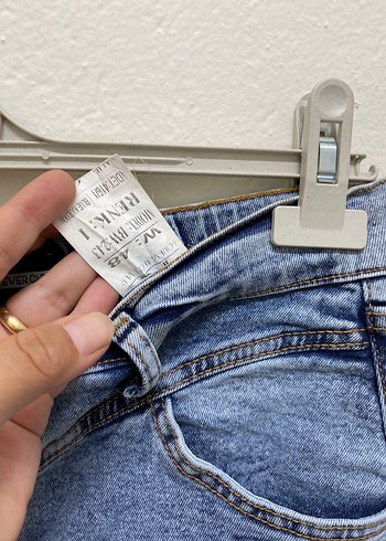 48 Beden Kadın Açık Mavi Midi Kot Etek