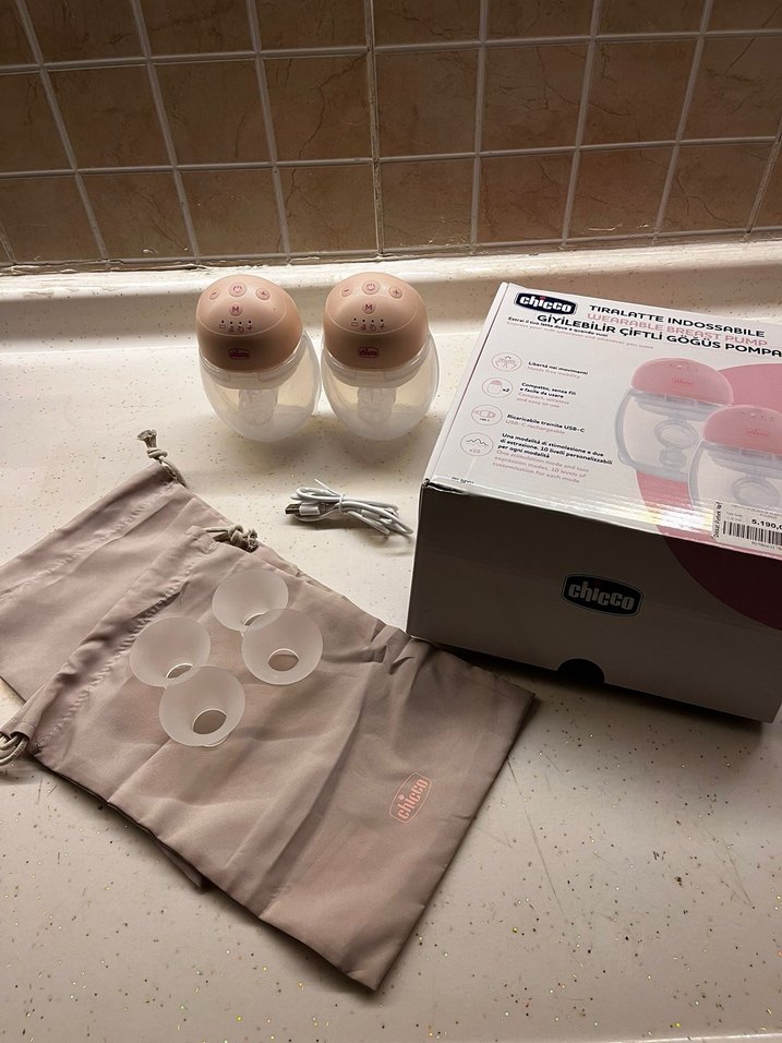 Chicco Pembe Elektrikli Göğüs Pompası 2'li - Görsel 2