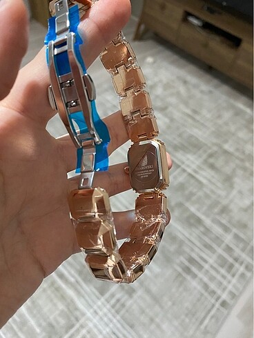 Beden Swarovski pembe rose gold saat