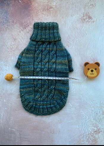 Örgü Köpek Kazağı ve Mama Tabağı - Görsel 5