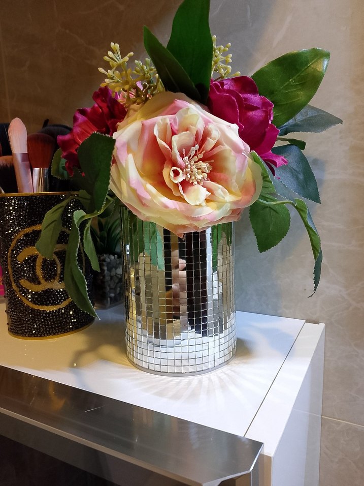 Aynalı Dekoratif Vazo - Görsel 3