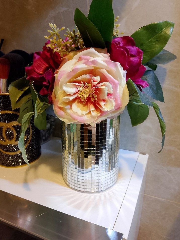 Aynalı Dekoratif Vazo - Görsel 2