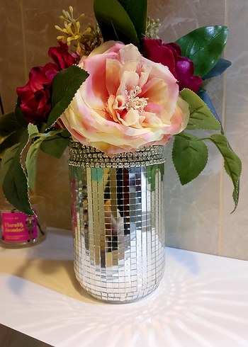 Aynalı Cam Vazo - Görsel 4