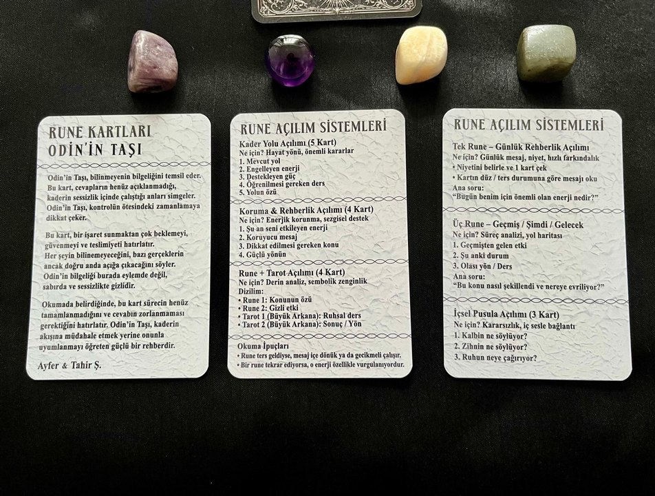 Rune Kartları Destesi  Yeni - Görsel 2
