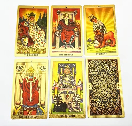  Beden Gold Foil Tarot Destesi (Sıfır)