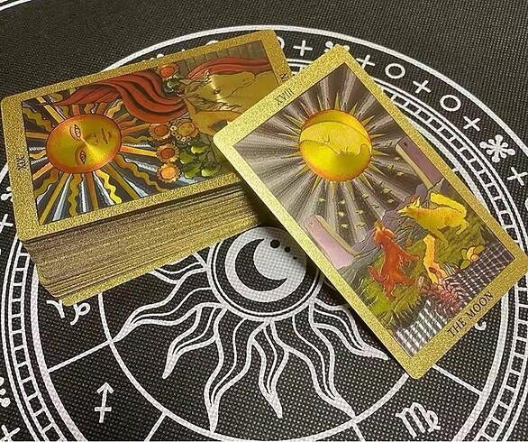 Beden Renk Gold Tarot Kartı Destesi (Sıfır)
