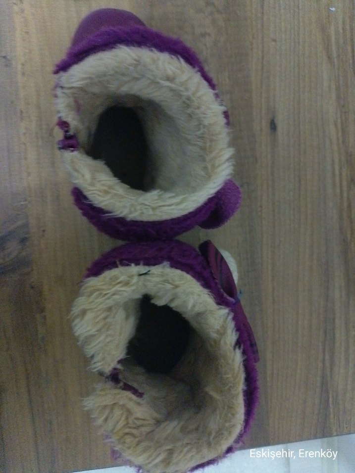 Mor Kürklü Kız Çocuk Botu - Görsel 2