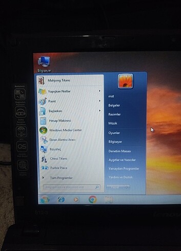Lenovo küçük diz üstü bilgisayar  - Görsel 4
