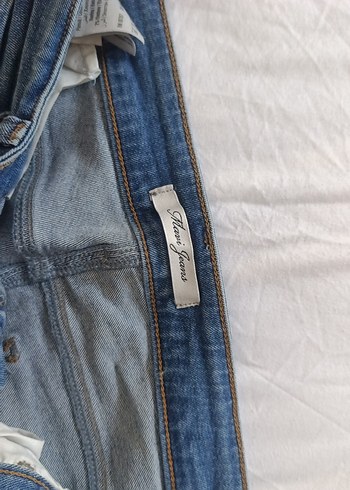 29 Beden Kadın Mavi Denim Rahat Kesim Jean Pantolon