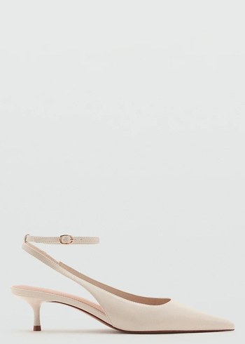 Mango Bej Stiletto Topuklu Kadın Ayakkabı