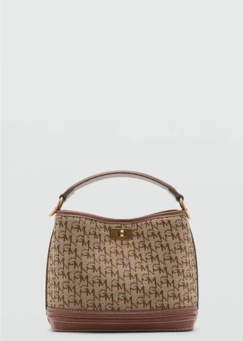 Mango Mango logo desenli shopper Çanta