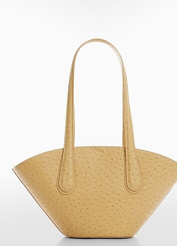 Mango Mango deri görünümlü shopper çanta