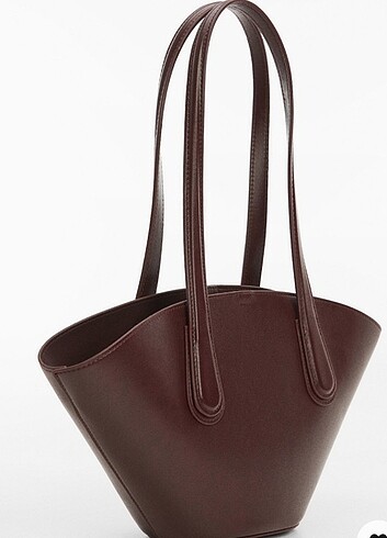 Mango Mango deri görünümlü shopper çanta