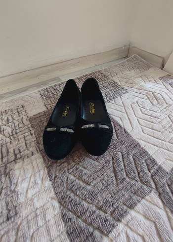 Siyah Süet Kadın  Babet - Görsel 4