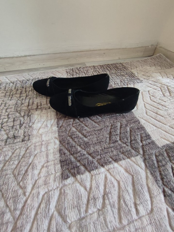 Siyah Süet Kadın  Babet - Görsel 3