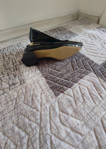 Siyah  Tokalı Kadın Topuklu Ayakkabı - Görsel 2