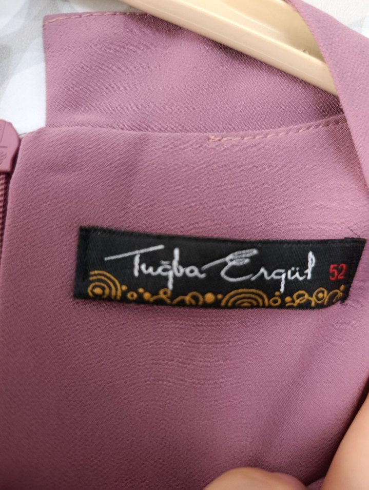 Düğmeli Uzun Kollu Pembe Kadın Tunik - Görsel 3