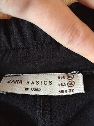 xl Beden Zara Basics Klasik Kesim Pileli Beli Lastikli Pantolon