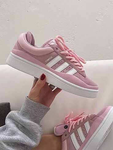 37 Beden Adidas Campus x Bad Bunny Pink Spor Ayakkabı