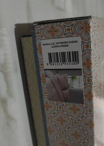 Beden pembe Renk Nakışlı Pembe Nevresim Takımı