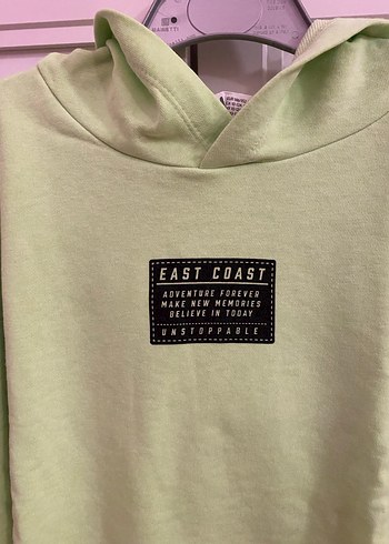 11-12 Yaş Beden Yeşil Uzun Kollu Rahat Sweatshirt