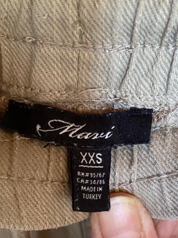 Bej Rahat Kesim Kadın Keten Pantolon - Görsel 4