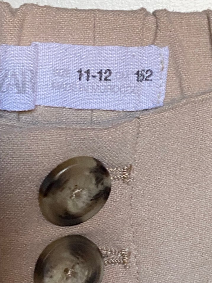 Zara Bej Düğmeli  Pantolon - Görsel 4