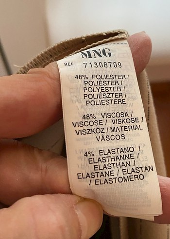 Düğmeli Bej Midi Etek - Görsel 6