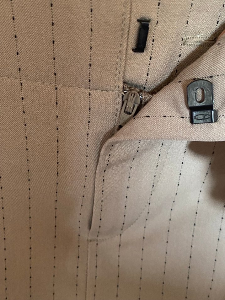 Düğmeli Bej Midi  Etek - Görsel 2