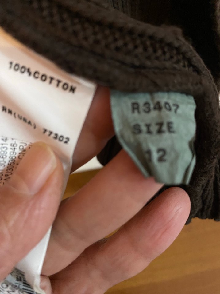 Kız Çocuk Düğmeli Kahverengi Triko Hırka - Görsel 3