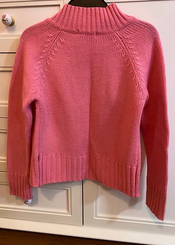 Nakışlı Pembe Kız Çocuk Triko Hırka - Görsel 4