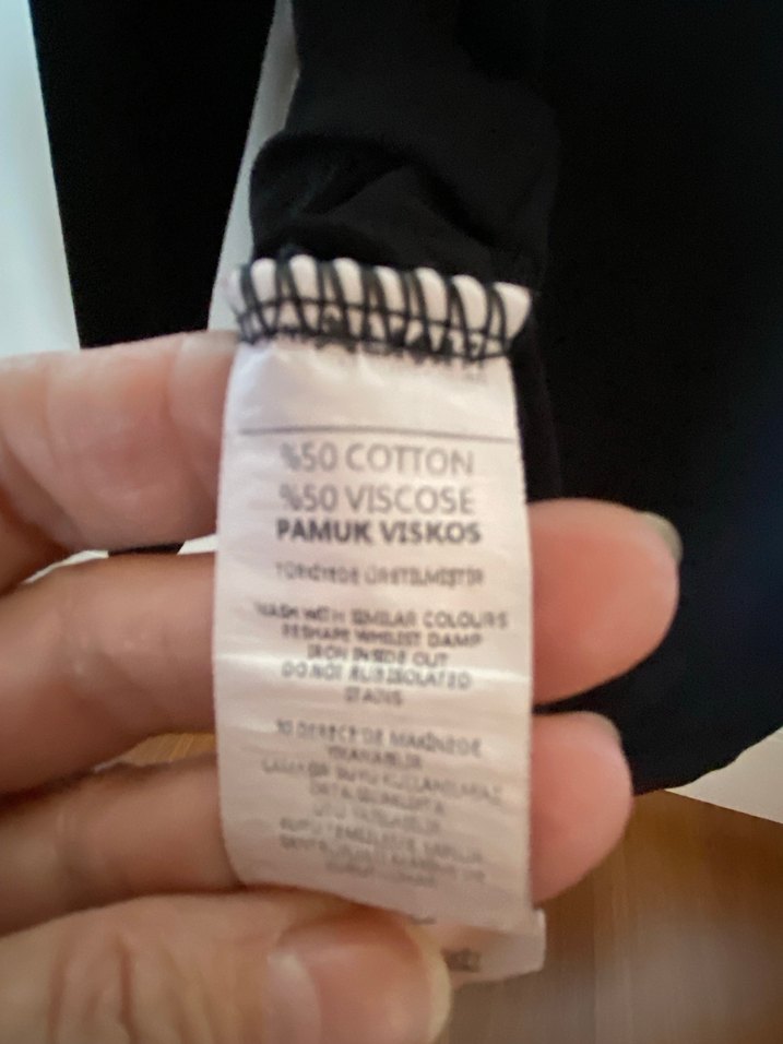 Siyah Salaş Uzun Kollu Kadın Bluz - Görsel 5