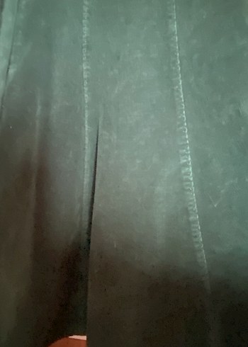 Kadın Uzun kadife Yeşil Etek - Görsel 2