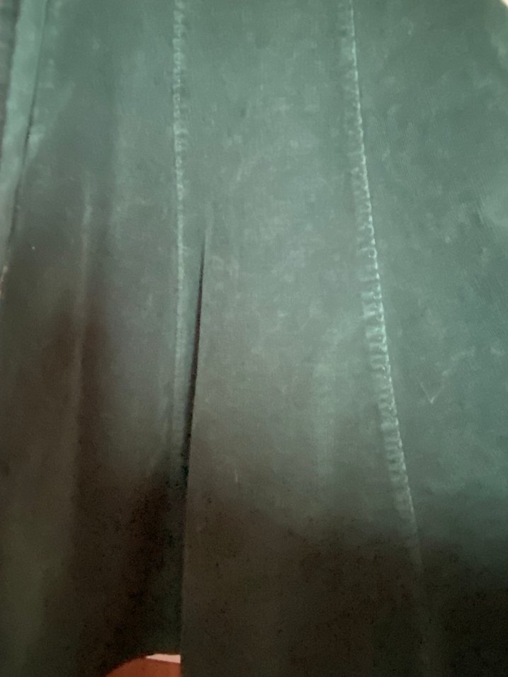 Kadın Uzun kadife Yeşil Etek - Görsel 2