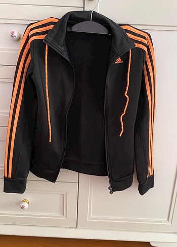 Turuncu Şeritli Siyah Kadın Eşofman takımı - Görsel 5