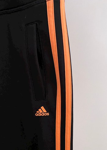 Turuncu Şeritli Siyah Kadın Eşofman takımı - Görsel 2