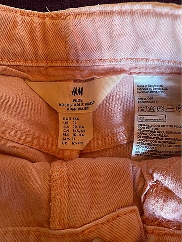 10 Yaş Beden pembe Renk H&M pantolon