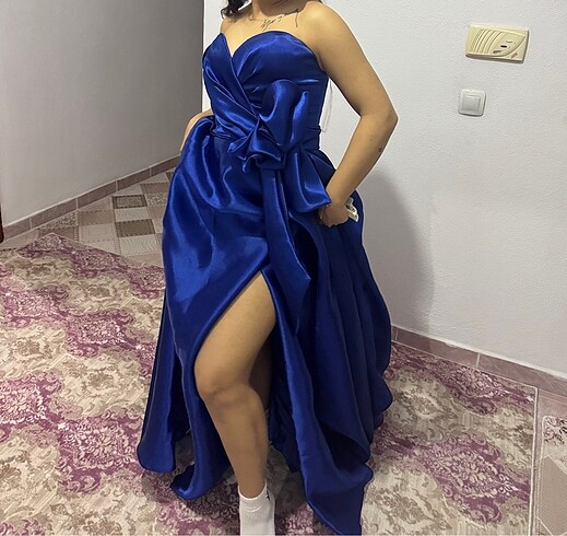 s Beden Saten gece elbisesi
