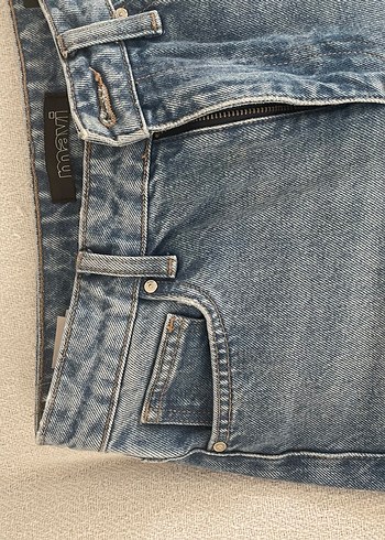 diğer Beden Mavi Normal Kesim Midi Boy Kadın Kot Pantolon 24/26
