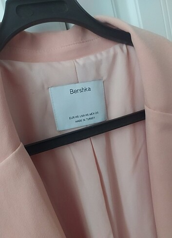 xs Beden pembe Renk Bershka blazer ceket