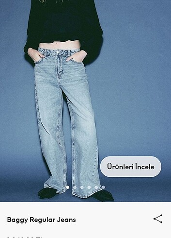 H&M h&m baggy jean sıfır etiketli