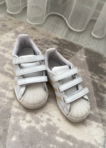 Kız Çocuk Beyaz Adidas süperstar Ayakkabı - Görsel 4