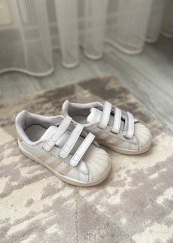 Kız Çocuk Beyaz Adidas süperstar Ayakkabı - Görsel 5