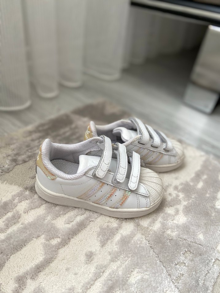 Kız Çocuk Beyaz Adidas süperstar Ayakkabı - Görsel 3