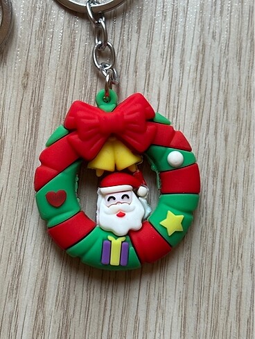  Beden kırmızı Renk Noel anahtarlık hediyelik
