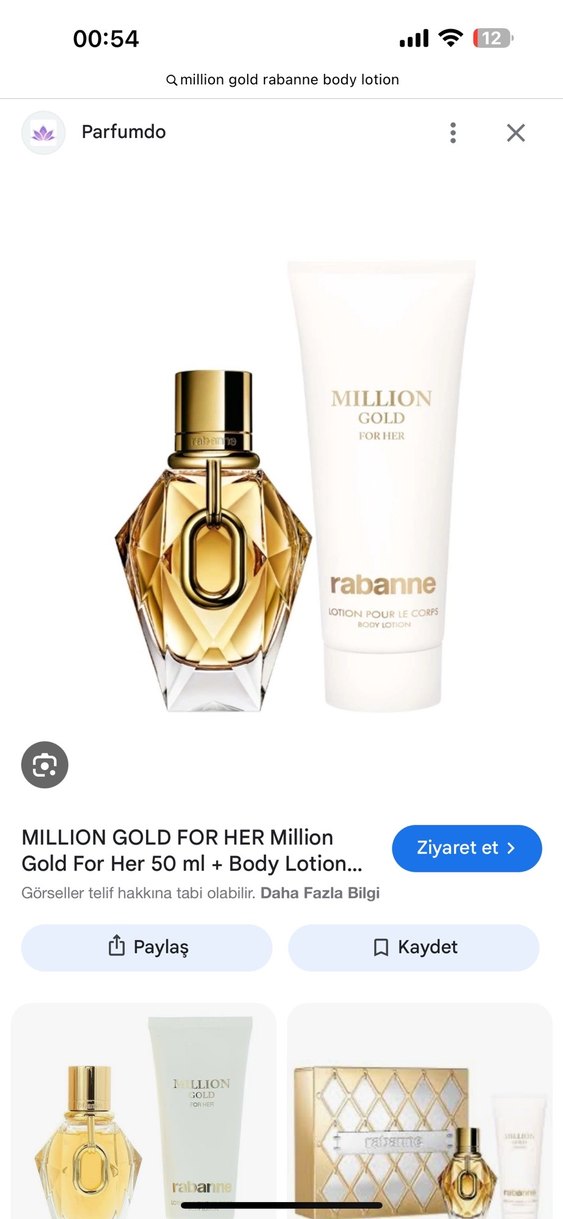 Rabanne Million Gold vucut kremi - Görsel 2