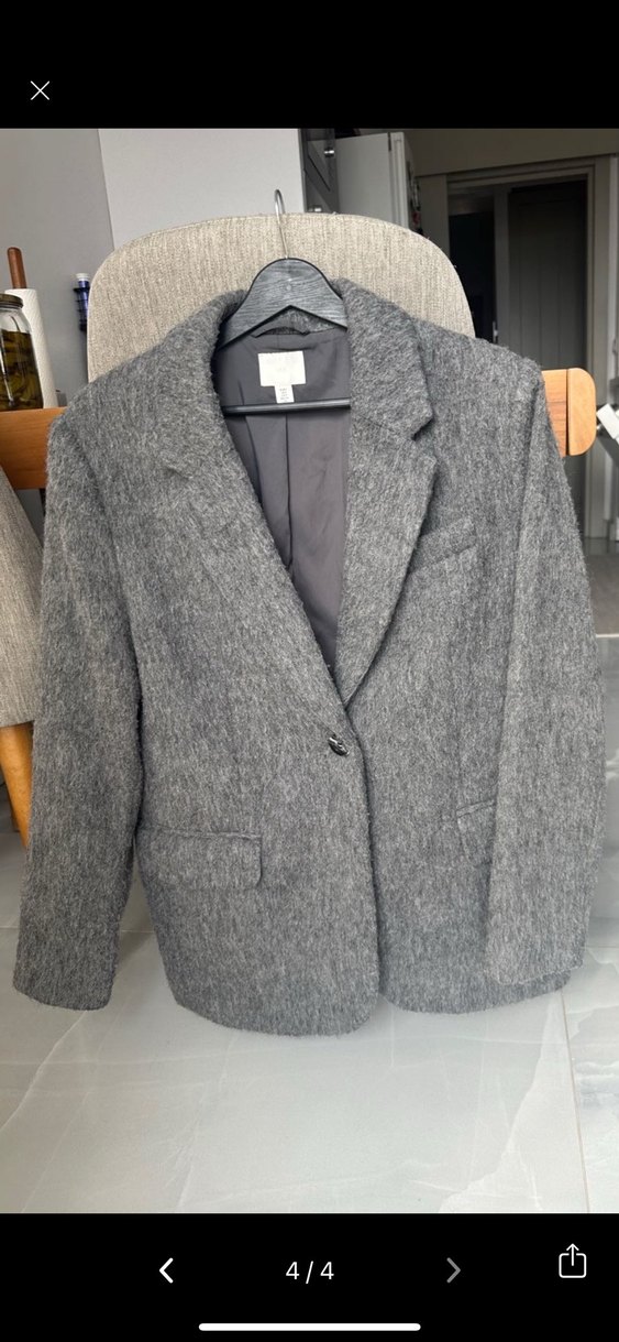 H&M Yün Blazer Ceket - Görsel 4