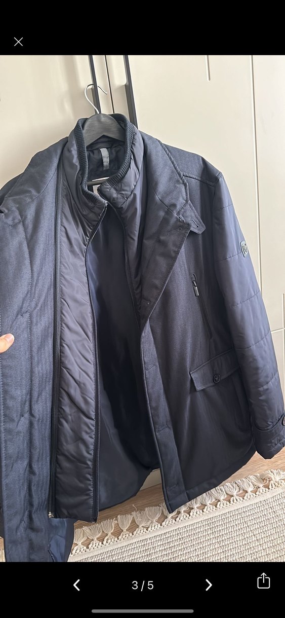 Lacivert altinyildiz mont - Görsel 3